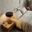Blossom Contemporary Black and Gold Accent Metal Table Lamp