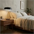 Blossom Contemporary Black and Gold Accent Metal Table Lamp