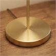 Dome Shade Metal Table Lamp in Black and Gold