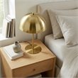 Valiente Gold Dome Shade Metal Table Lamp with Contemporary Style