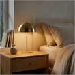 Valiente Gold Dome Shade Metal Table Lamp with Contemporary Style