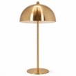 Valiente Gold Dome Shade Metal Table Lamp with Contemporary Style