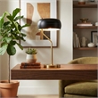 Wilon Contemporary Black and Gold Ceramic Table Lamp