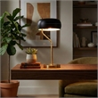 Wilon Contemporary Black and Gold Ceramic Table Lamp