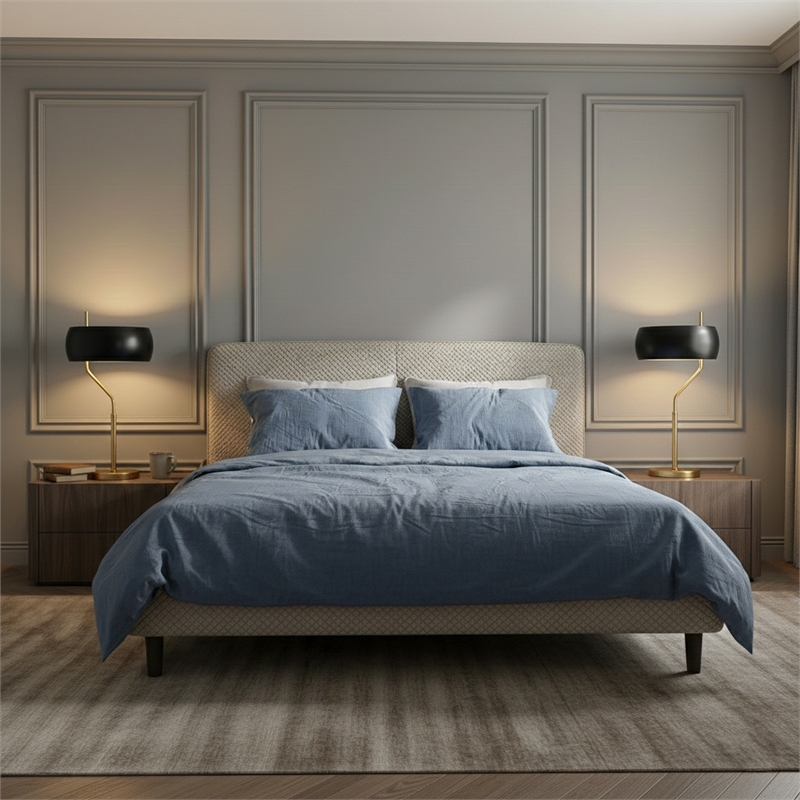 Wilon Contemporary Black and Gold Ceramic Table Lamp