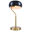 Wilon Contemporary Black and Gold Ceramic Table Lamp