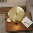 Giona Black and Gold Drum Marble Table Lamp