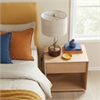 Chinatsu  Twisted Brass Metal Table Lamp with Wooden Base