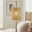 Josephini Woven Shade Metal Table Lamp with Brushed Gold Base