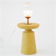 Aquila Bronze Base Table Lamp with Ribbed Glass Shade