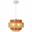 Minso Layered Rope Metal Pendant Light in Multi-Color Boho Style