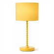 Sheila Modern Gold Painted Metal Table Lamp with Sculpted Base