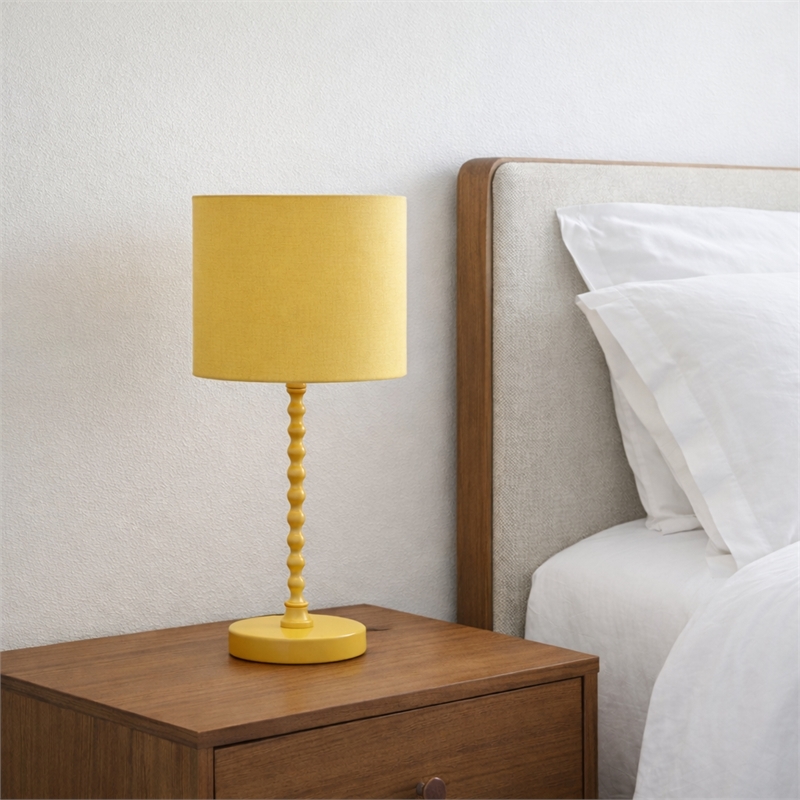 Sheila Modern Gold Painted Metal Table Lamp with Sculpted Base