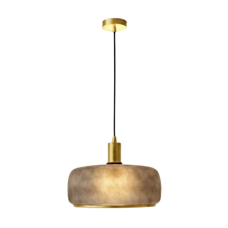 Vela Modern Matte Black Metal Pendant Light with Adjustable Cord