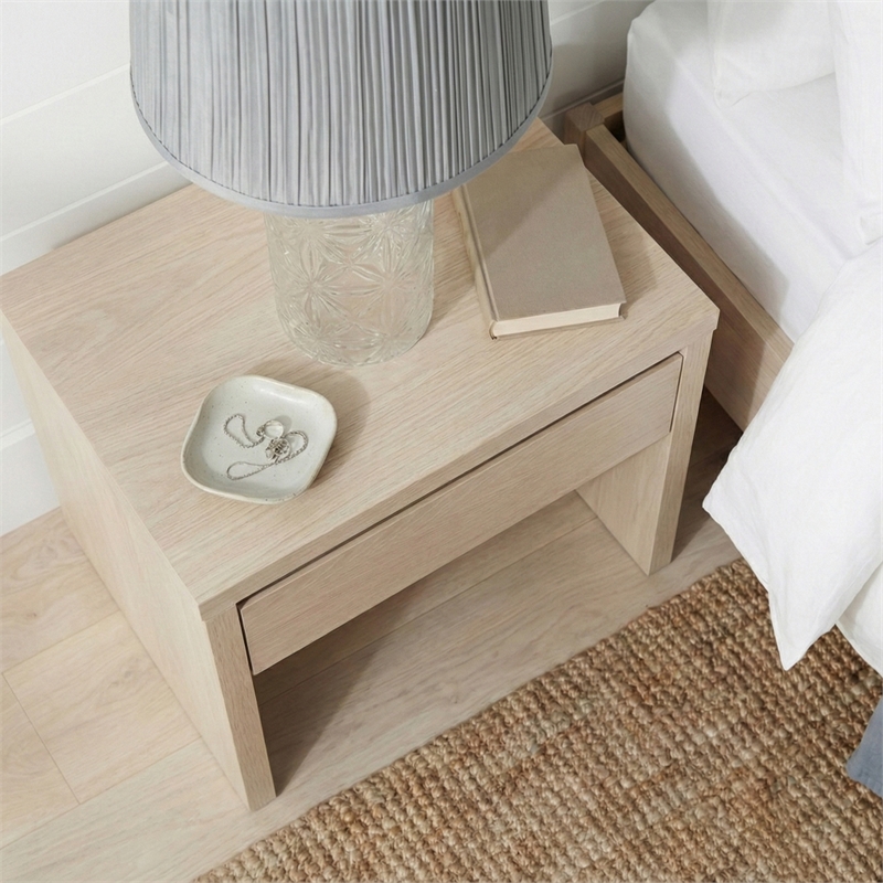 Dreamest Modern Elegant Glass Table Lamp with Textured Gray Shade