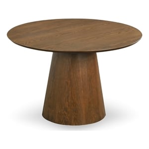 Brixton Solid Wood Round 35.4&quot Dining Table in Walnut