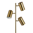 Vonta Modern Triple Spotlight Gold Metal Floor Lamp