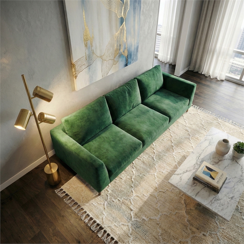 Vonta Modern Triple Spotlight Gold Metal Floor Lamp