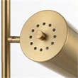 Vonta Modern Triple Spotlight Gold Metal Floor Lamp