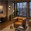 Karidi Modern Gold Metal Cone Base Triple Spotlight Floor Lamp