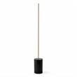 Austen Modern Gold Metal LED Floor Lamp with Marble Accents