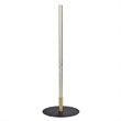 William Contemporary Black LED Table Lamp with Gold Metal Details