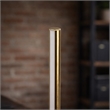 William Contemporary Black LED Table Lamp with Gold Metal Details
