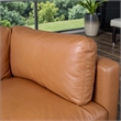 Valencia Living Room Premium Top-Grain Leather Sofa in Tan