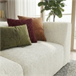 Valdosta Two-Piece Beige Fabric Chenille Sofa with Wide Armrests&Modern Style