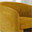 Whittier Contemporary Curved Back Gold Fabric Chenille Lounge Chair