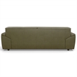Pittsburgh Luxurious Real Leather Statement Sofa for Modern Homes in Olive Green
