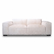 Ketchikan Modern Minimalist Boucle Fabric Sofa with Plush Comfort Design in Cream