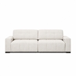 Valparaiso Modern Power Reclining 3-Seat Linen Fabric Sofa with Integrated Controls in Beige
