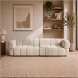Stamford Power Slider Comfort Modern Sofa with Durable Wood Frame & Soft Chenille Fabric in Light Brown