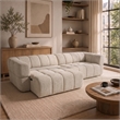 Stamford Power Slider Comfort Modern Sofa with Durable Wood Frame & Soft Chenille Fabric in Light Brown