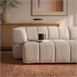 Stamford Power Slider Comfort Modern Sofa with Durable Wood Frame & Soft Chenille Fabric in Light Brown