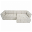Stamford Power Slider Comfort Modern Sofa with Durable Wood Frame & Soft Chenille Fabric in Light Brown