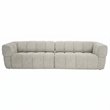 Stamford Power Slider Comfort Modern Sofa with Durable Wood Frame & Soft Chenille Fabric in Light Brown