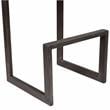 Porter Designs Cube Architectural Metal and Mango Wood 30