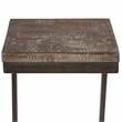 Porter Designs Cube Architectural Metal and Mango Wood 30