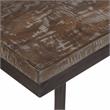 Porter Designs Cube Architectural Metal and Mango Wood 30