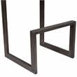 Porter Designs Cube Architectural Metal and Mango Wood 30