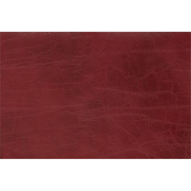 Porter Designs Garnett Crackle Leather Club Accent Chair - Red