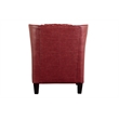 Porter Designs Garnett Crackle Leather Club Accent Chair - Red