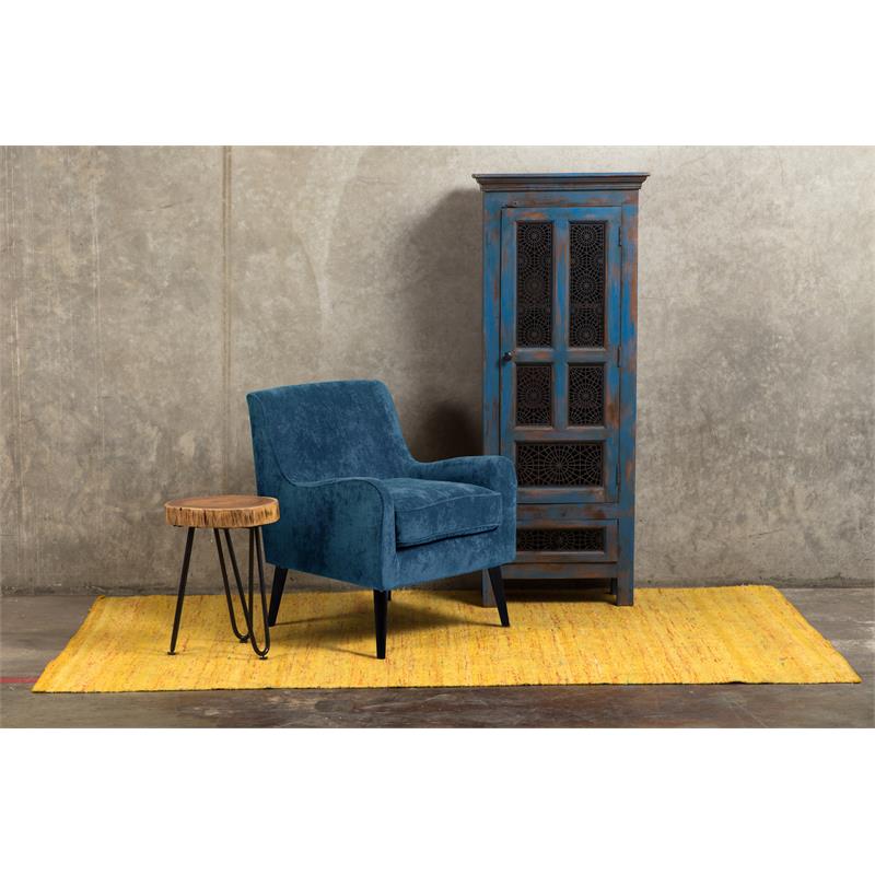 Kristina Mid-Century Modern Accent Chair - Blue