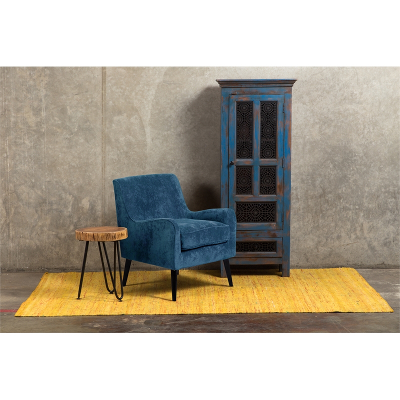 Kristina Mid-Century Modern Accent Chair - Blue