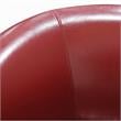 Porter Designs Marvel Contemporary Leather-Look Swivel Accent Chair - Red