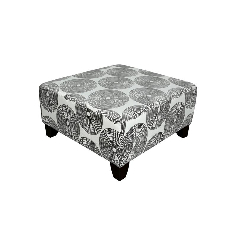 Porter Designs Malibu Soft Microfiber 2 Piece Sectional w/Ottoman in Dove Gray