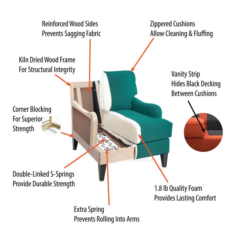 Porter Designs Malibu Soft Microfiber 2 Piece Sectional in Dove Gray