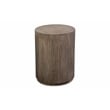 Drum Gray Wash Mango Wood Round End Table.